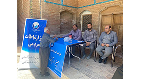 برگزاری میز خدمت امور آبفا در مسجد جامع سنندج